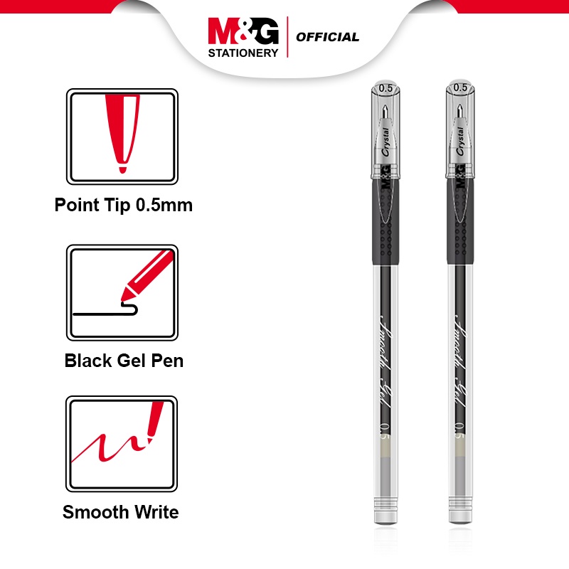 

M&G Gel Pulpen Gel Tip 0.5mm Menulis Lebih Lembut