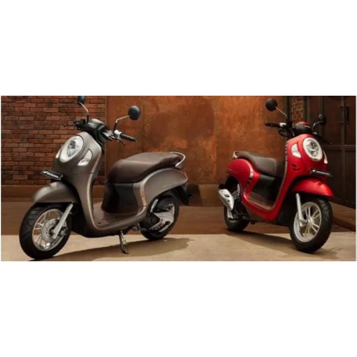Jok motor honda scoopy 2016 bahan kulit mbtech original-jok scoopy 2016