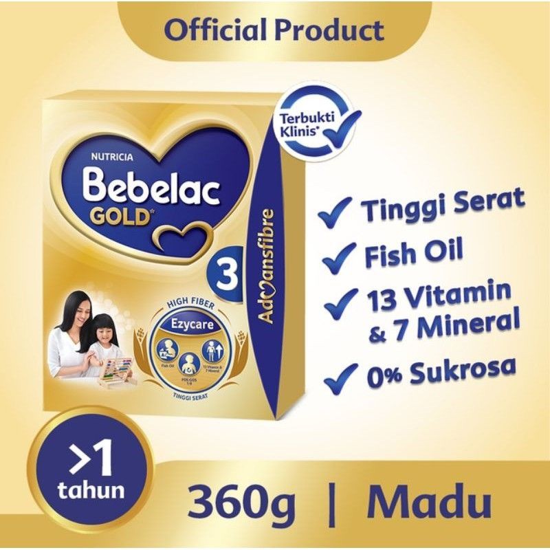 bebelac gold 3 madu 360gr