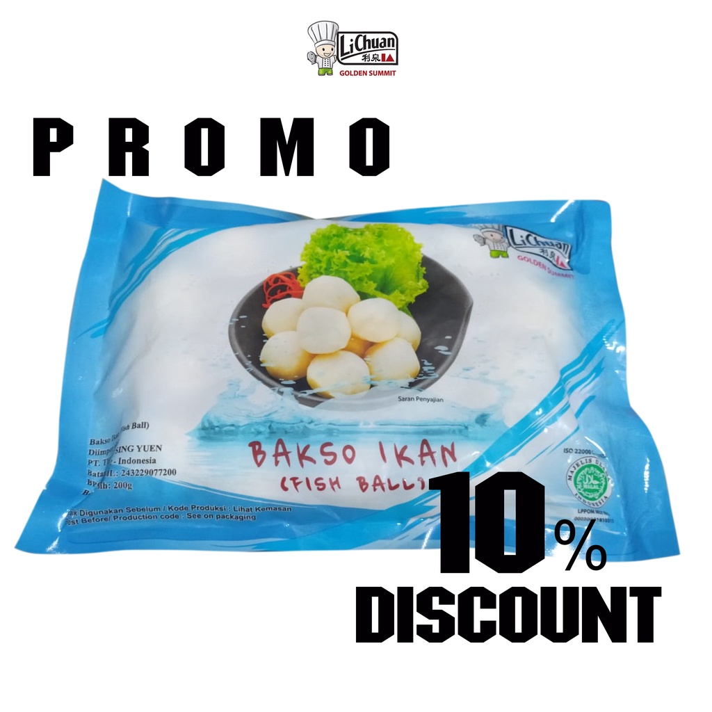 

BAKSO IKAN 200 GR ( LICHUAN ) | IKAN | BAKSO IMPOR | BAKSO | FROZEN FOOD