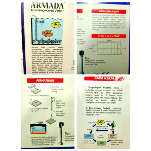 Tatakan aquarium  aquascape undergravel Armada/Hikari /AQUAMAN 60cm