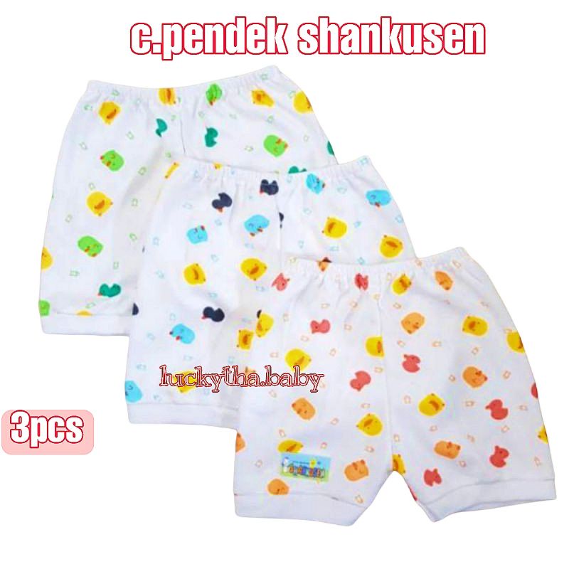 3pcs Celana pendek bayi shankusen / Celana bayi baru lahir / Celana shankusen