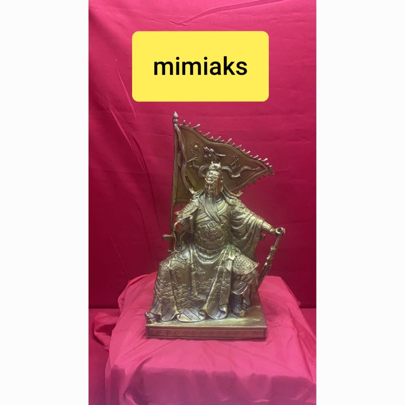 patung dewa Kwan Kong kwan kong kuningan