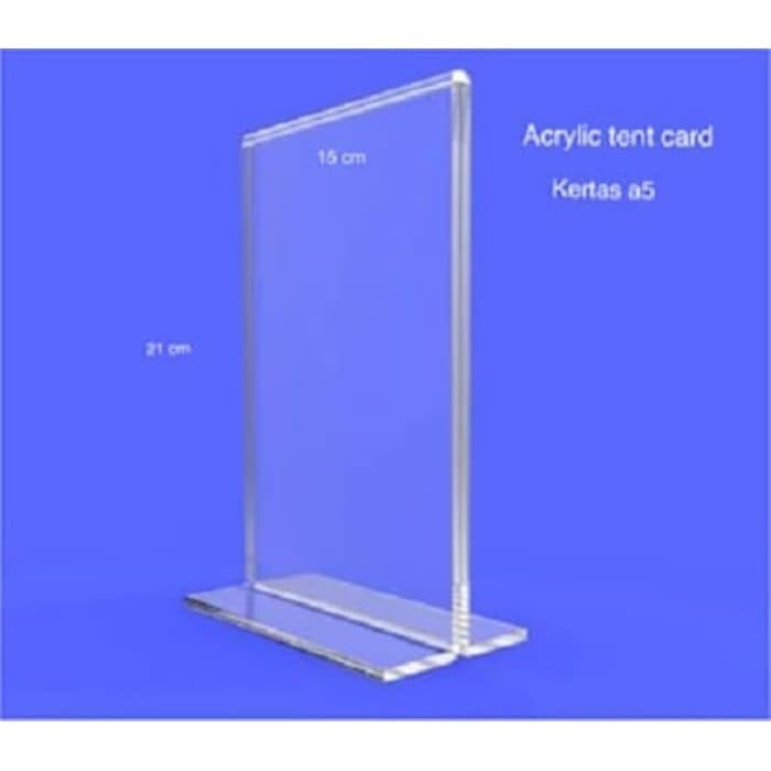 acrylic tent holder / akrilik tent card A5 tempat brosur Meja