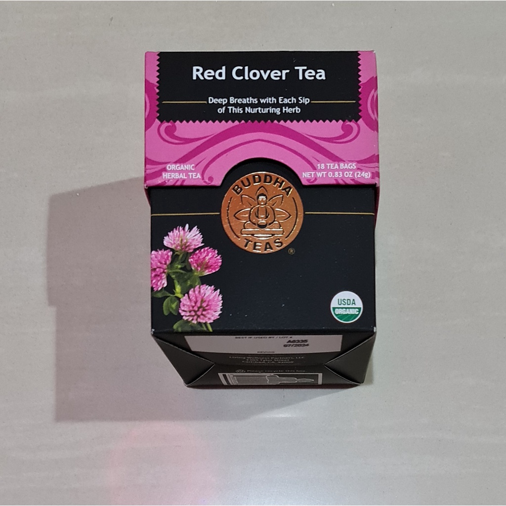 Buddha Teas Organic Red Clover Tea Breath Nurturing Herb 18 x 1.33 Gram