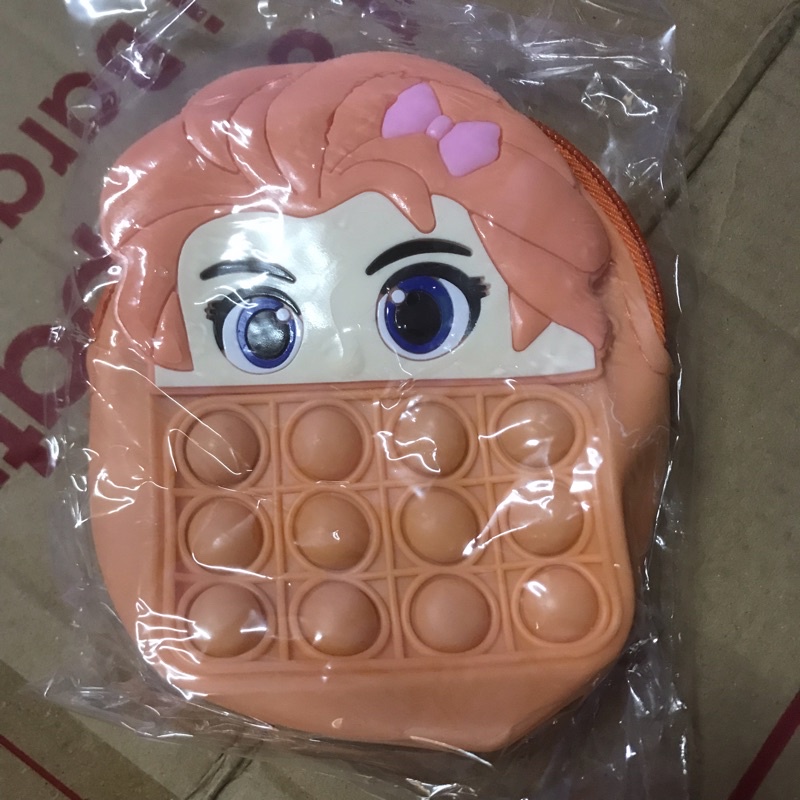 [BISA MENYALA] Tas Pop it LED Bisa Menyala Fidget Push Popit Mainan Pop it-Tas Mimi LED