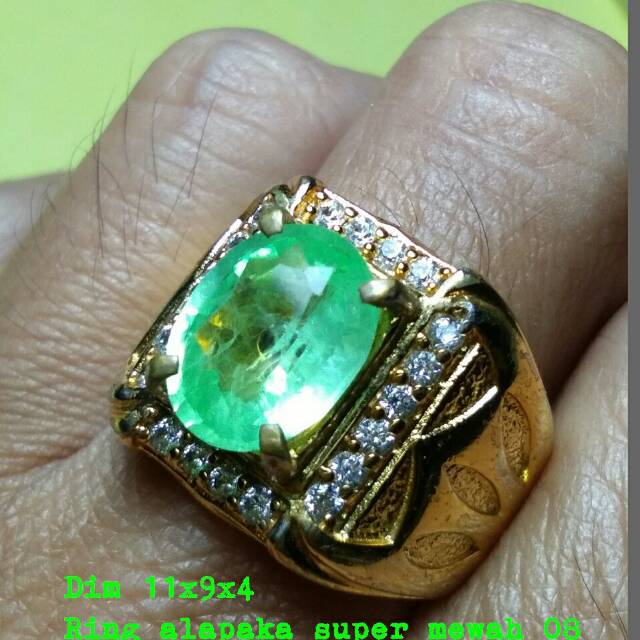 Batu cincin natural zamrud catam barang bagus harga termurah