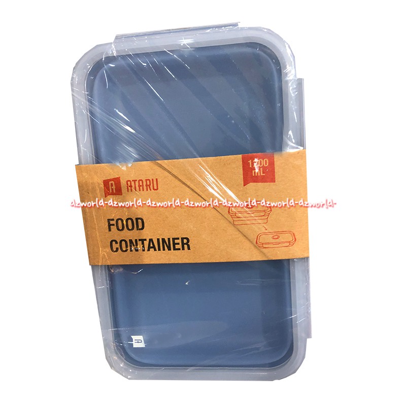 Ataru Food Container Alat Box 1.2L Tempat Makan Foldable Bisa dilipat Dikecilkan