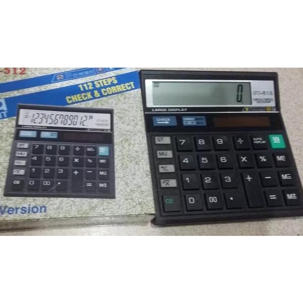 

❀ KALKULATOR 14 CM 12 DIGITS AUTO REPLAY / CHECK / CORECT / 2 POWER ➲