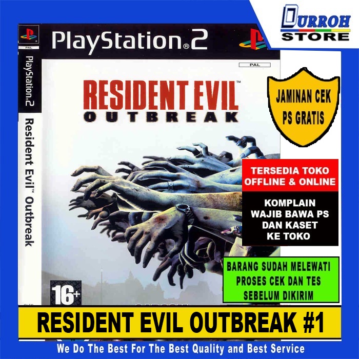 KASET GAME PS 2 / Playstation 2 Resident Evil Outbreak Series