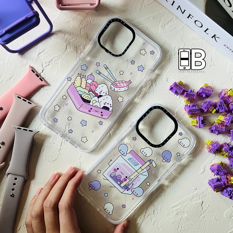 Casetify Bento Box Milk Cart Casing Lucu Kawaii Cute Bergambar Case iPhone X XR XS 11 12 13 PRO MAX