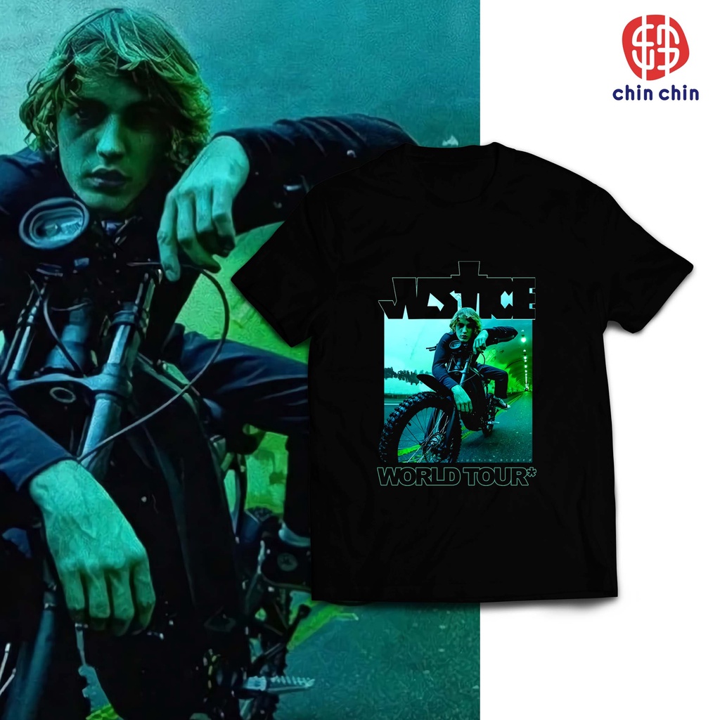 BAJU KAOS JUSTIN BIEBER JUSTICE WORLD TOUR 2022 // KONSER JUSTIN BIEBER TSHIRT // DEWASA // PRIA // 