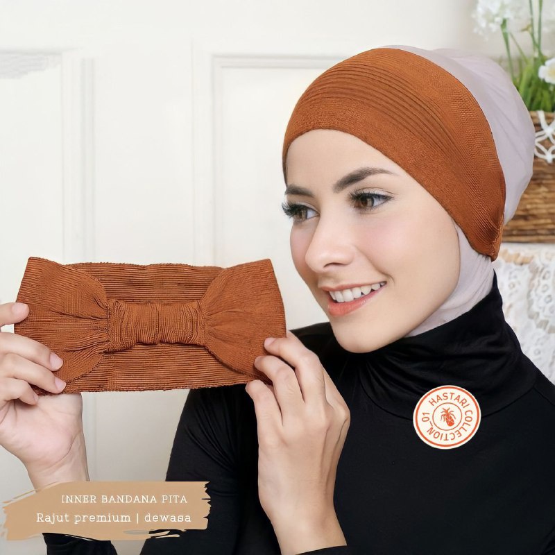 HASTARI CIPUT BANDO RAJUT/ BONDU Ciput rajut pita murah polos