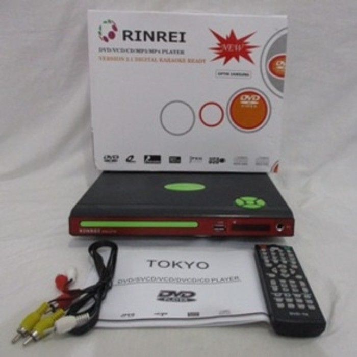 DVD/VCD/CD/MP3/MP4 Player RINREI Optik Samsung Read Kaset Bajakan/Ori