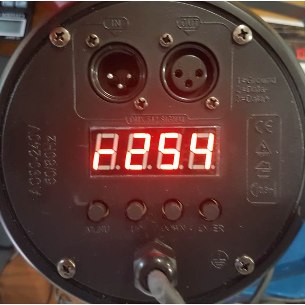 Besar Plastik Flat Tahap Par Cahaya / LED PAR 54W RGB ukuran besar