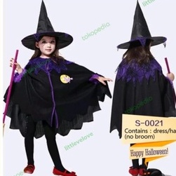 costume halloween witch kostum nenek sihir kostum penyihir anak kostum halloween anak jubah penyihir