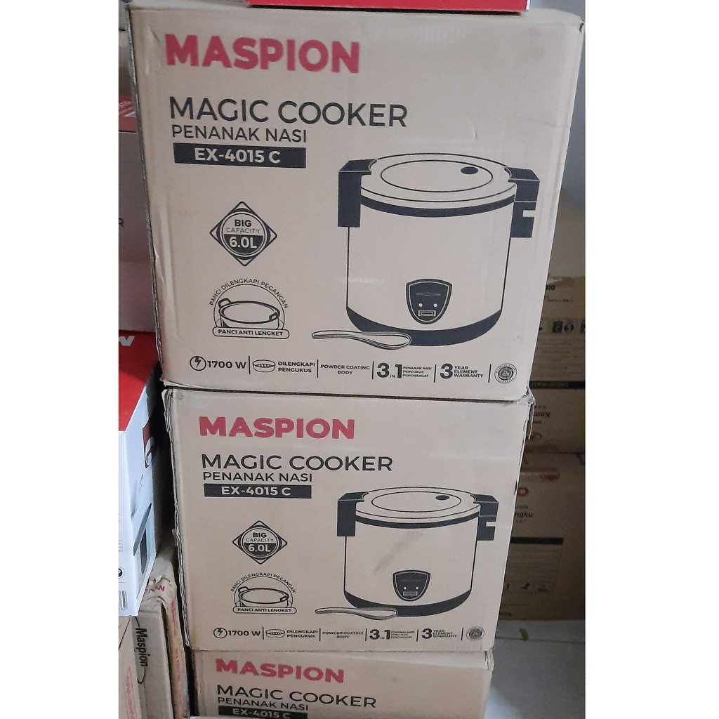 Maspion Rice Cooker / Magic Com 6 Liter 3in1 EX-4015 C GARANSI 1700W