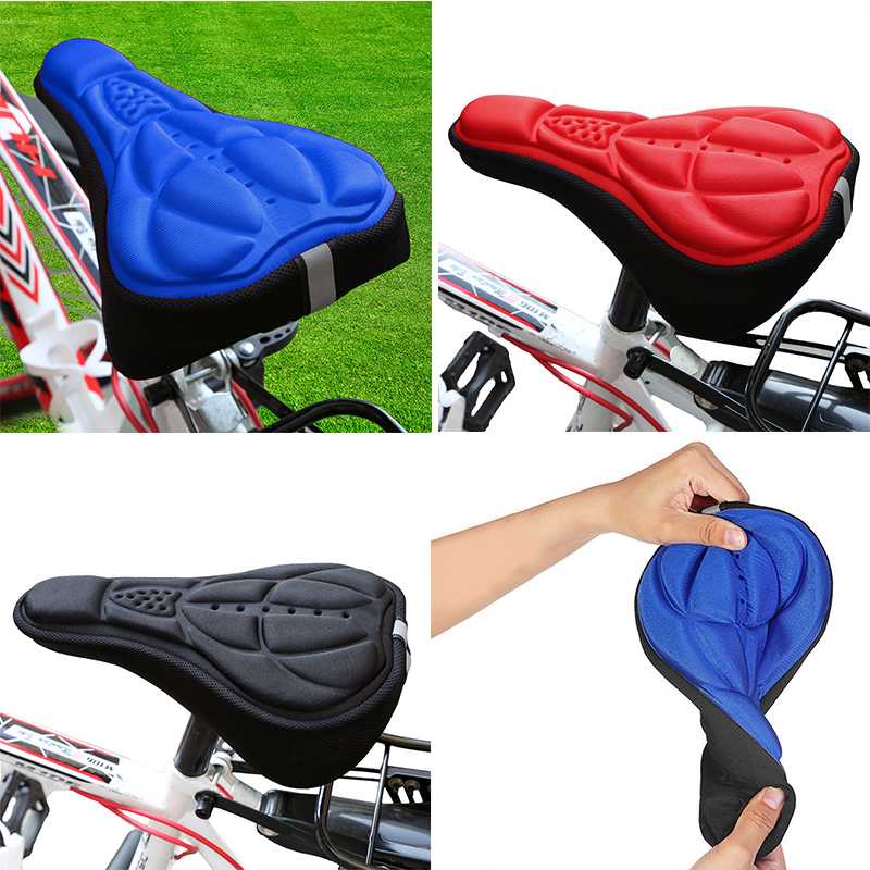 Jok Sadel Sepeda Bike Bantal Busa Silikon Sporty Sarung Tutup Anti Air