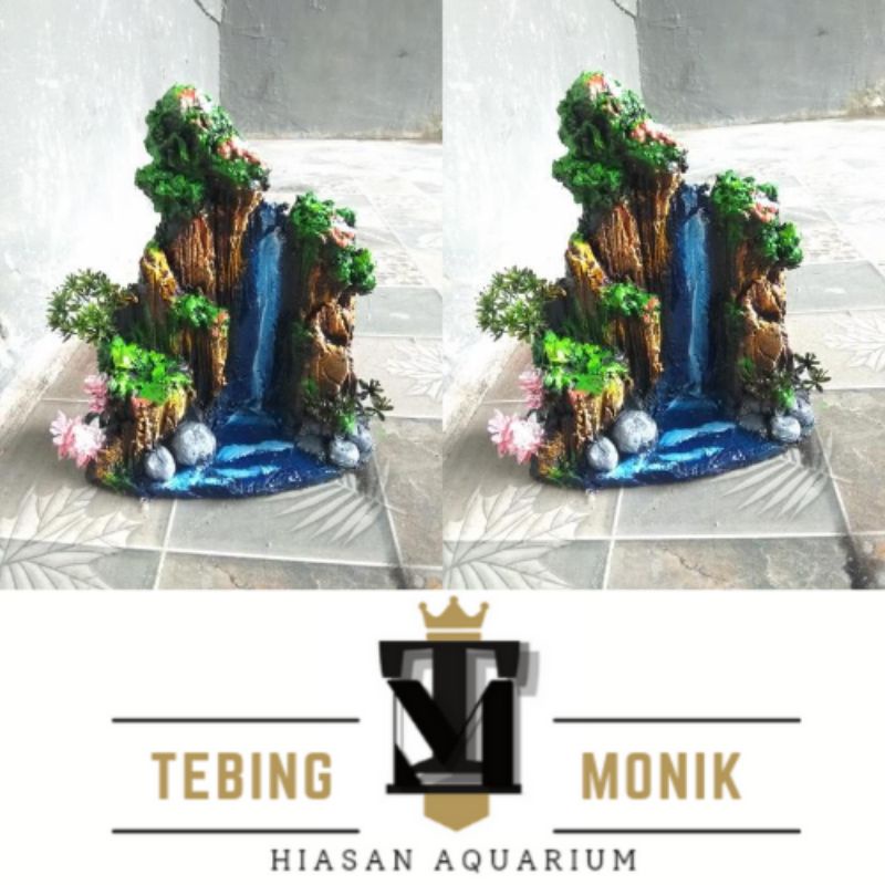 MINIATUR/HIASAN AQUARIUM MINIATUR AQUARIUM TEBING 3