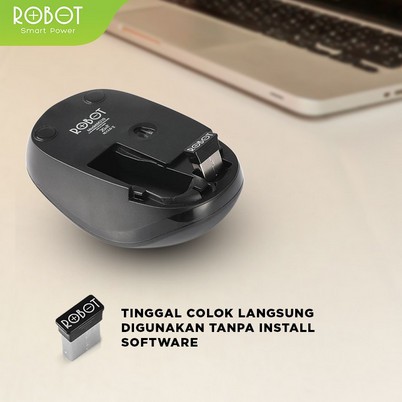 Mouse USB ROBOT tipe M210 2.4G Wireless