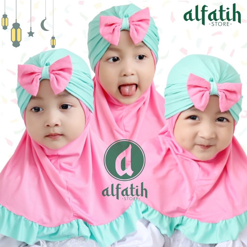 ALFATIH STORE / JILBAB ANAK TURBAN AMANDA VARIASI PITA / JILBAB ANAK MURAH / HIJAB MURAH KERUDUNG ANAK PEREMPUAN HIJAB BAYI COD / KERUDUNG ANAK HIJAB ANAK BAYI PEREMPUAN / HIJAB ANAK / JILBAB ANAK BAYI USIA 2 TAHUN BAHAN JERSEY PREMIUM NYAMAN DI PAKAI