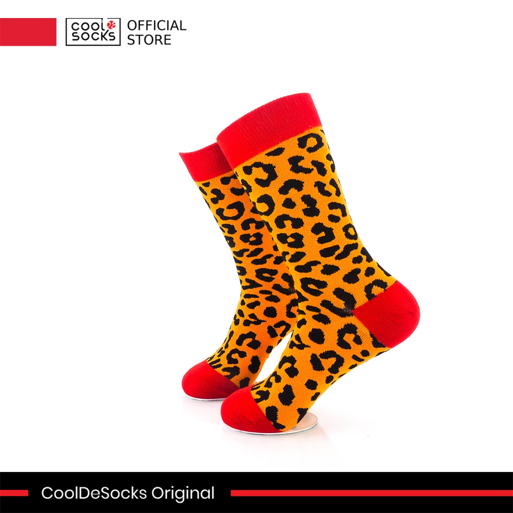 Kaos Kaki CoolDeSocks Original | Animal Pattern - Leopard