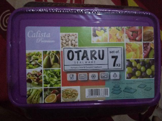 Calista Otaru Smoke Isi 14 Pcs (7 Set) / Toples Plastik / Tempat Makanan / Container / Warna Ungu