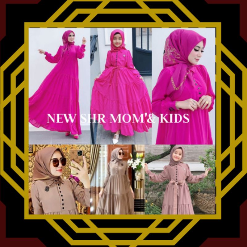 FASHION 2022  SHR MOM & KIDS IMPORT ORIGINAL SHR COUPLE BUTIK BAJU BUSANA MUSLIM LEBARAN MURAH