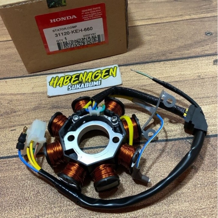 Spul Spull Stator Comp pengapian Honda MegaPro mega pro hiu double stater starter ori original ahm h