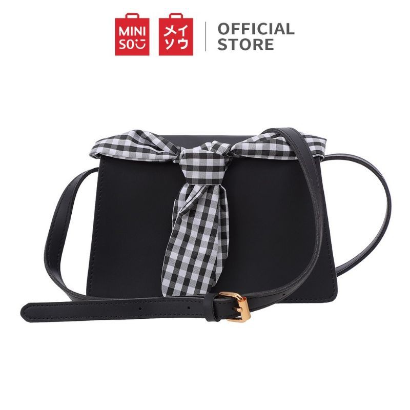 MINISO Tas Selempang Crossbody Bag with Scarf