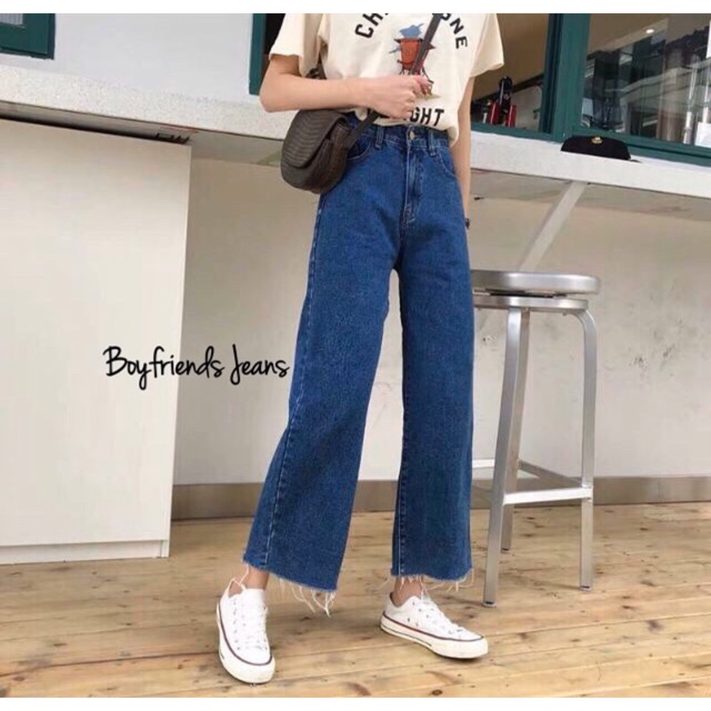 SEVINS Kulot jeans unfinshed denim navy Kulot jeans SEVINS Kulot jeans unfinshed denim navy Kulot jeans