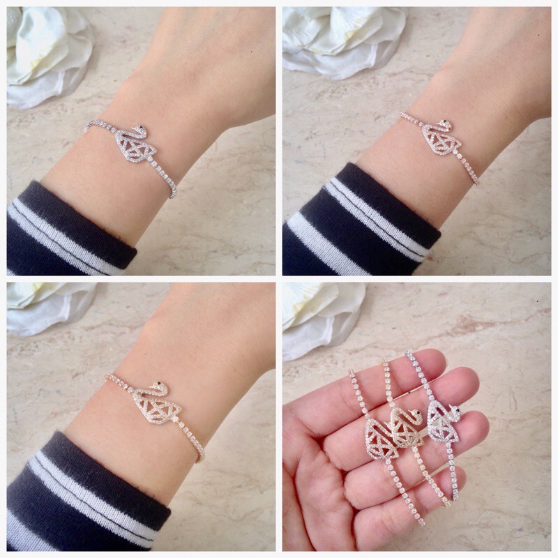 Gelang serut swarovski premium
