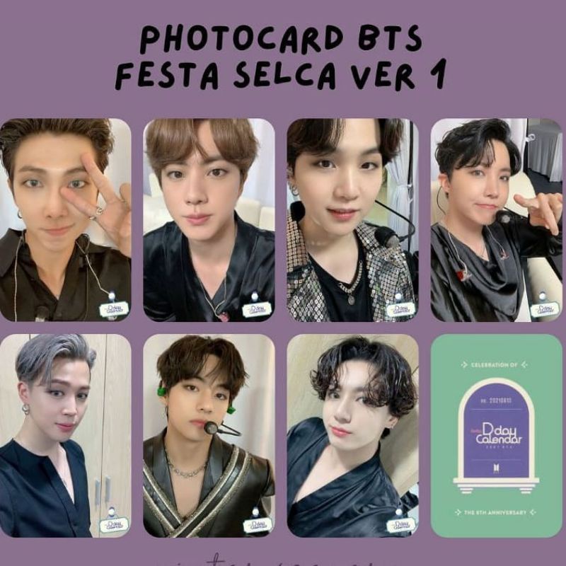 photocard Unofficial bts festa selca