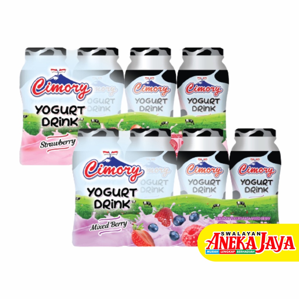 

CIMORY YOGURT DRINK STAWBERRY BLUEBERRY 65ML ISI 5PCS