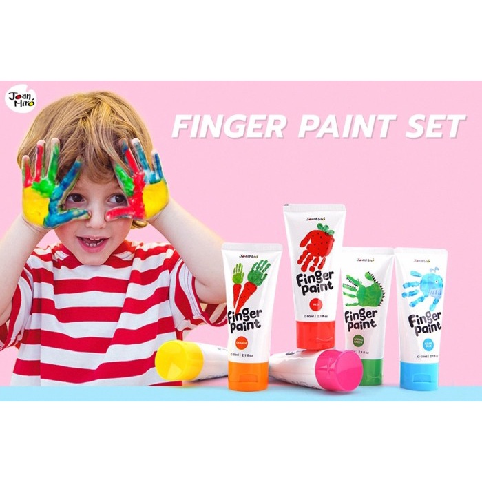 

air-cat- joan miro finger paint set 6 color cat air mainan edukasi -cat-air.