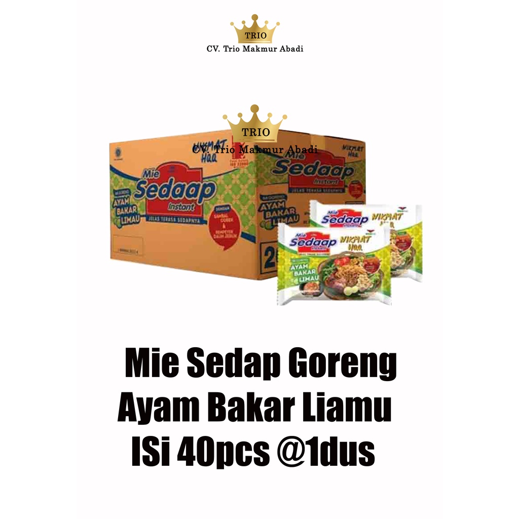 

Mie Sedaap Goreng Ayam Bakar Limau 1 Dus