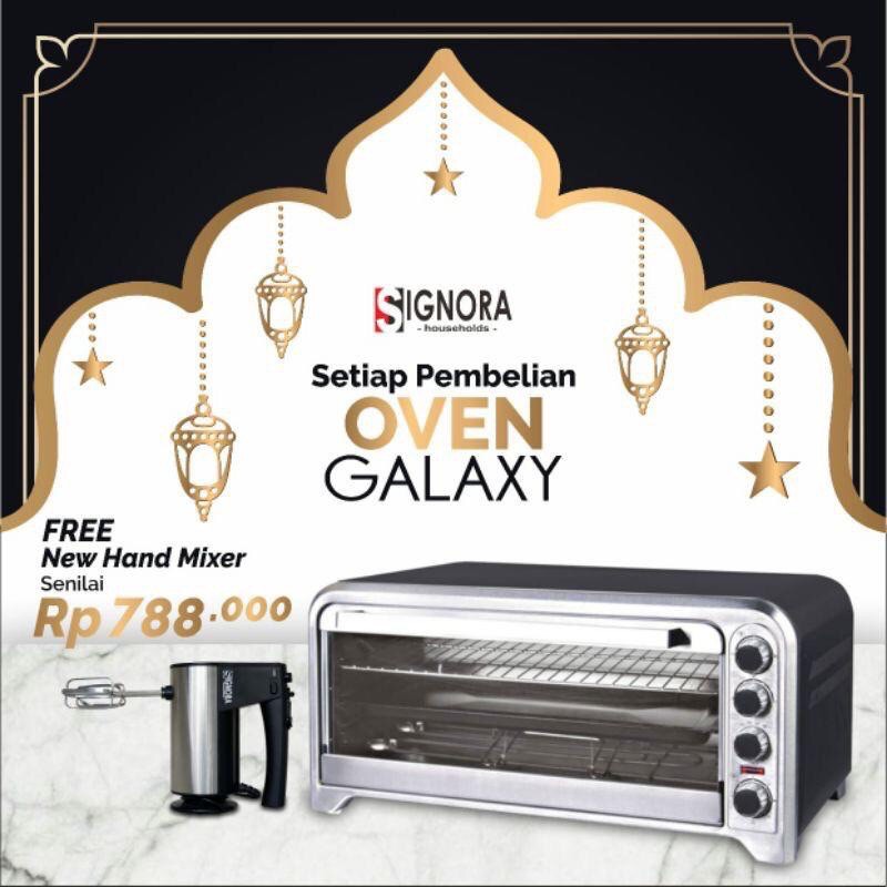 Oven Galaxy Signora 75 Liter Oven Listrik FREE Hand Mixer