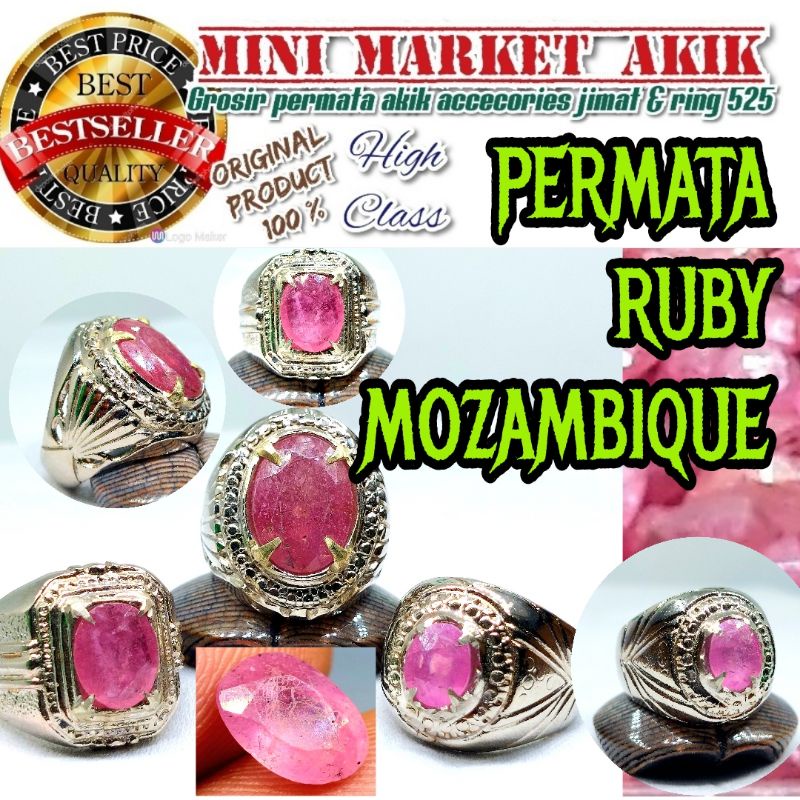 Batu permata ruby mozambique cutting / merah rubi / batu mulia delima