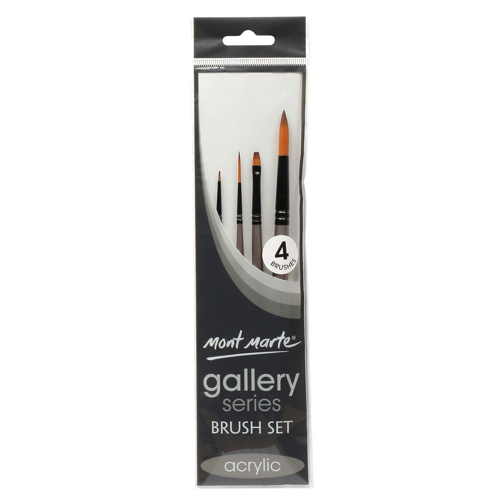 

Mont Marte Gallery Series Brush Acrylic Set 4 M BMHS0009