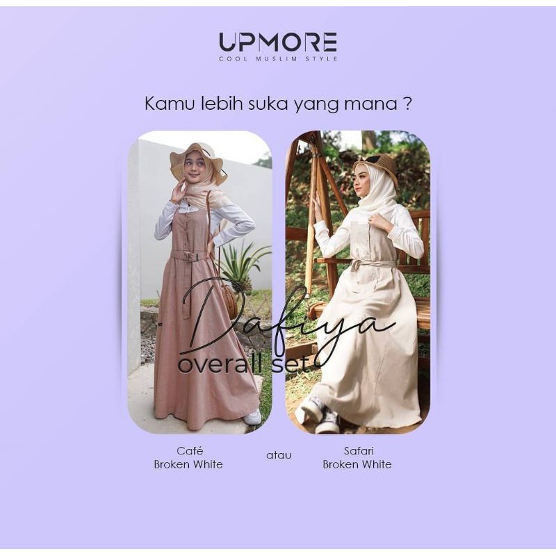 UPMORE OVERALL SET DAFIYA (BROKEN WHITE, CAFE BROKEN WHITE, OLD ROSE)