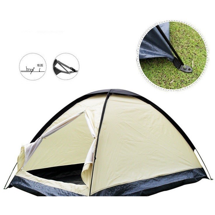 Double Layer Door Camping Tent / Tenda Camping - ZP32750 - Blue