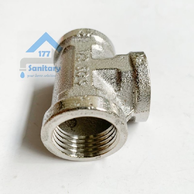 Nepel Tee Stainless 304  TS11- Nepel T Kran T shower sambungan kran pipa pipe ukuran 1/2 inch stenlis kloset closet