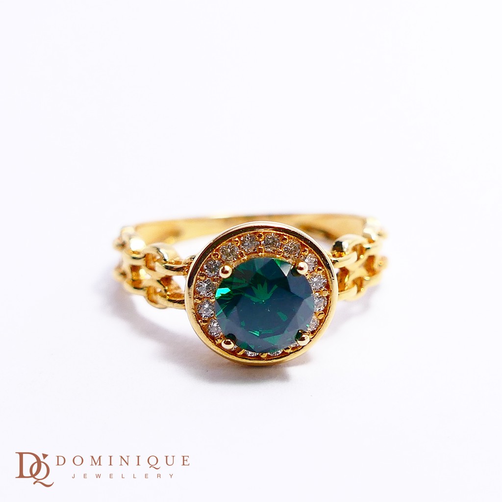

Dominique Jewellery-Cincin Colour Stone 75% SNI DQC 2773