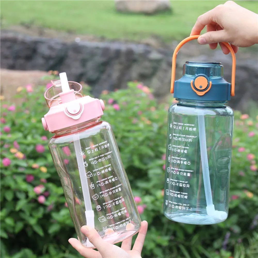 Reseller Welcome – Bo5244 Botol Minum Sedota 1500 ML & 2000 ML / Botol Minum Cute 1,5 L & 2 L + Stiker / Botol Minum Stiker Lucu & Unik-5