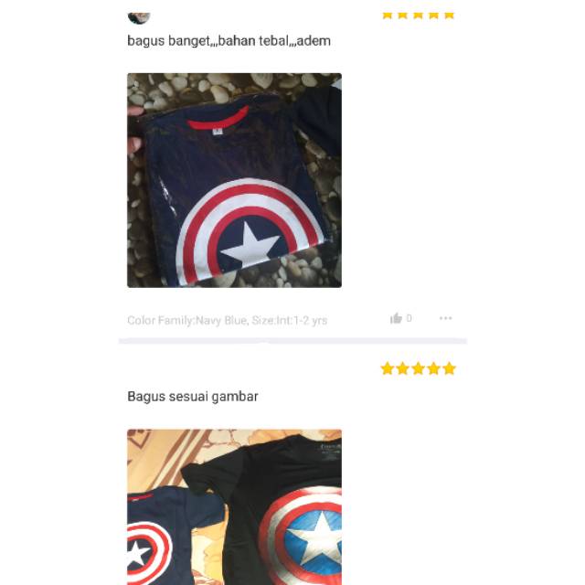 [BISA COD] KAOS ANAK SUPERHERO KAPTEN AMERIKA NAVY GROSIR BAJU ANAK DISTRO MURAH-4