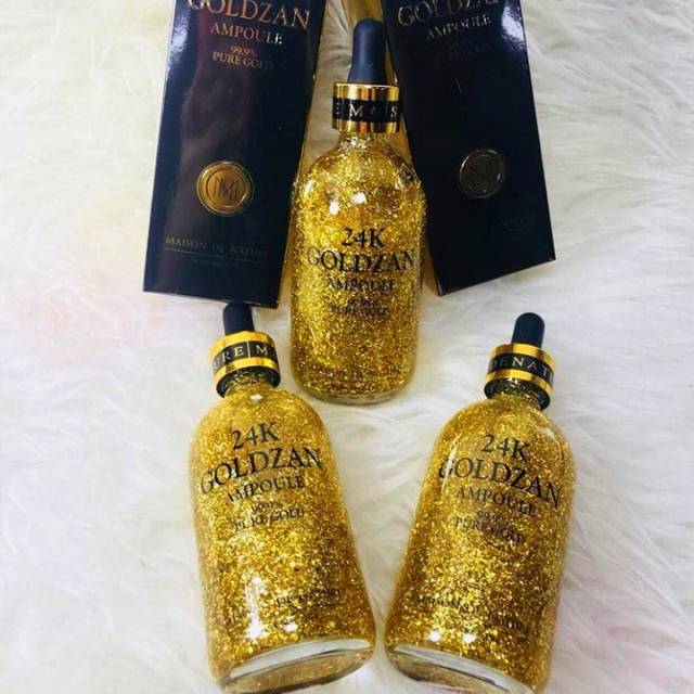 Serum Korea 24k Gold Goldzan Ampoule Original Emas Murah Asli Shopee Indonesia