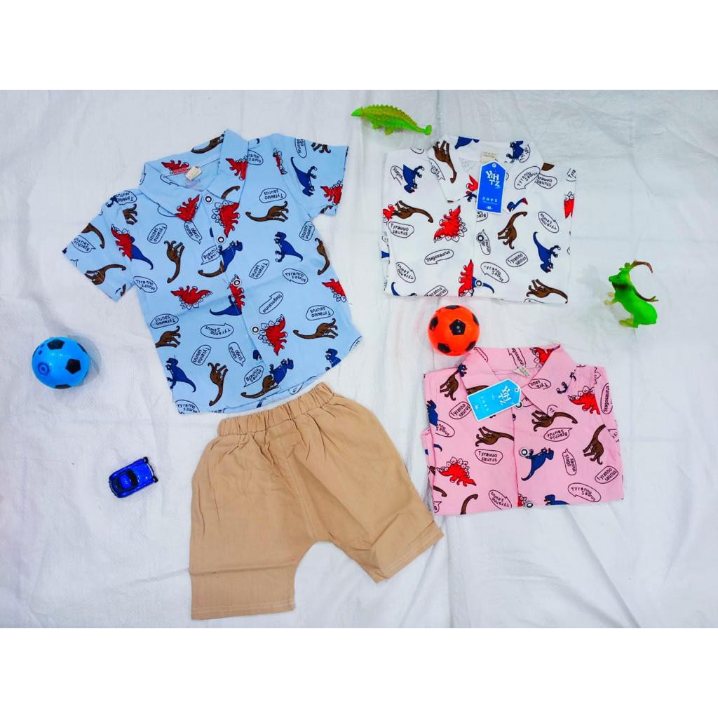 owlet- Setelan Kemeja Bayi Import / Setelan Kemeja Anak Import  (6Bln-3Thn)