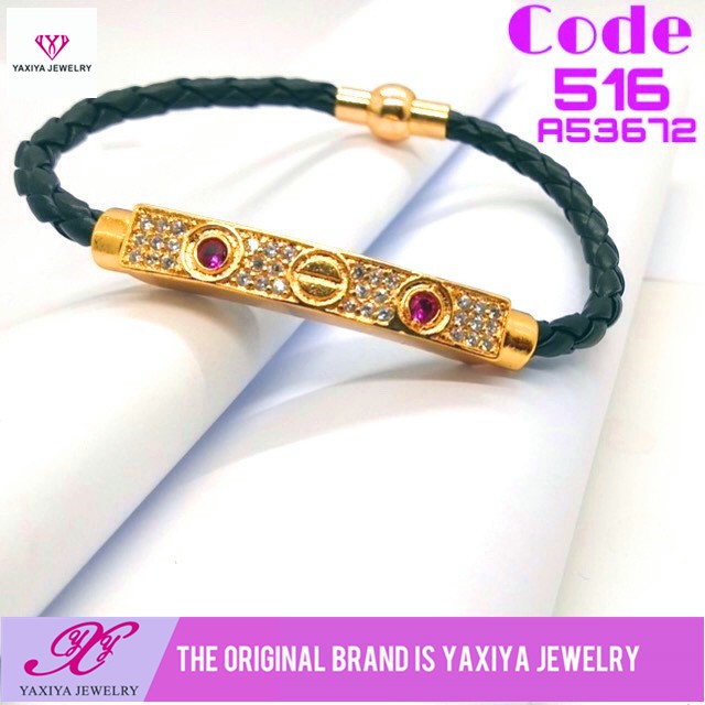 

Gelang Model Tali Perhiasan Lapis Emas Yaxiya Jewelry 18K 516