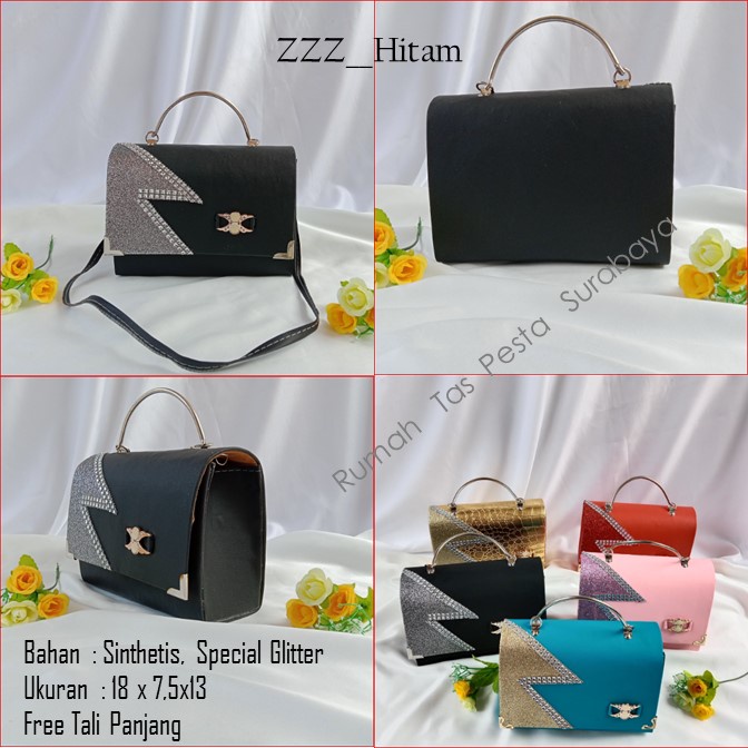 Tas Satin,Tas Clutch,Tas Seserahan,ZZZ__Hitam