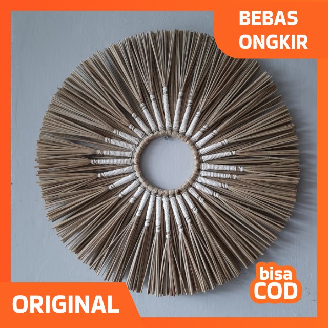 Walldecor Mendong Dengan Makrame.